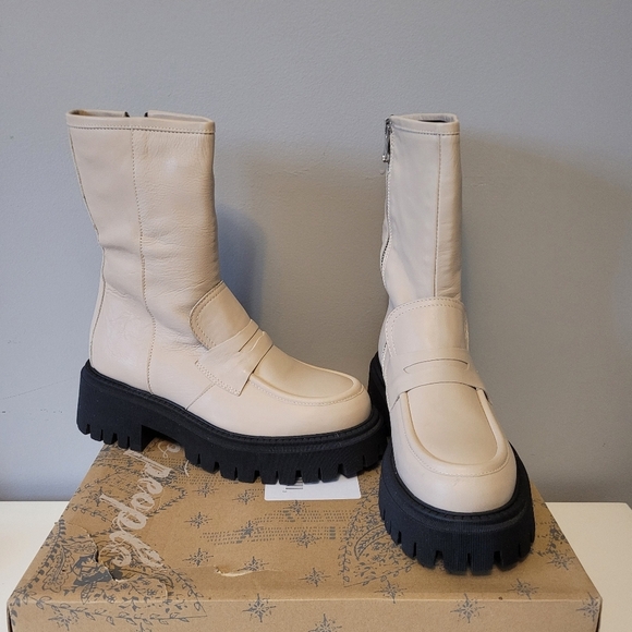 Free People Madison Loafer Boot In Afterglow, BNWT, Size 39 - Picture 2 of 12